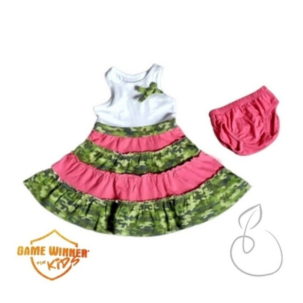 GAME WINNER INFANTS 2-PIECE CAMO SET SZ 6-9  MOS